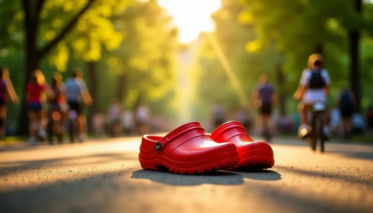 sabot plastique rouge