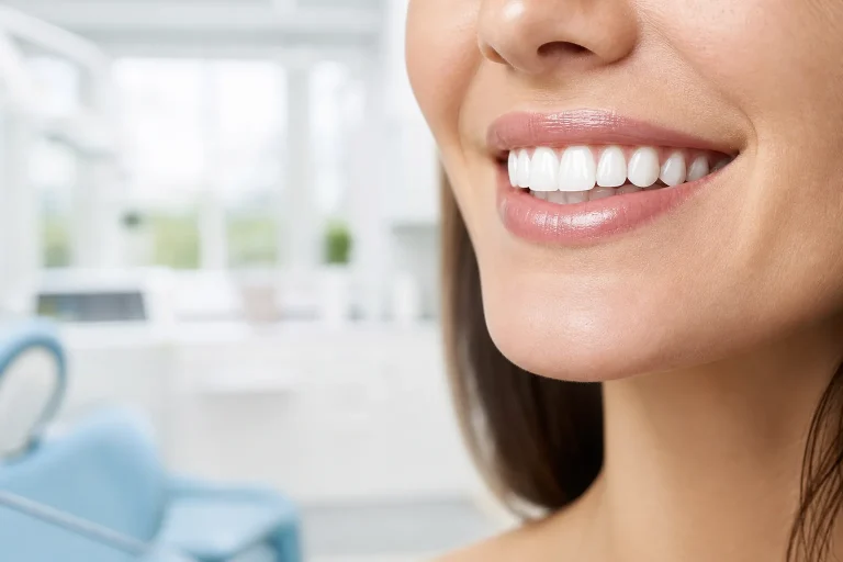 Sourire après facettes dentaires en céramique
